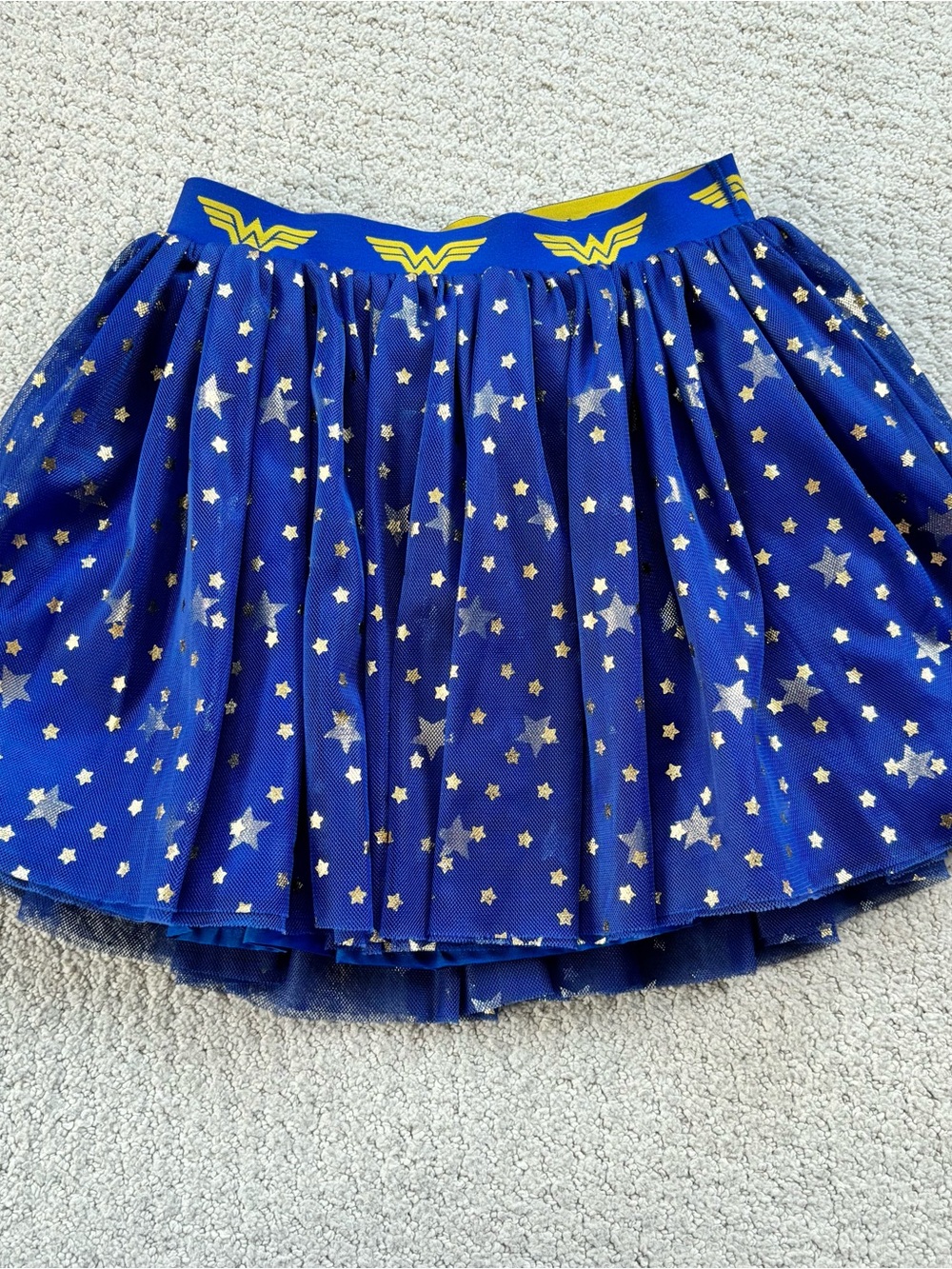 Hanna andersson wonder woman Blue Star Tulle Skirt